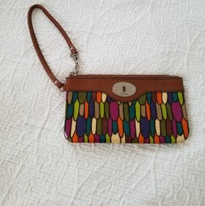Fossil Key-Per Colorful Wristlet